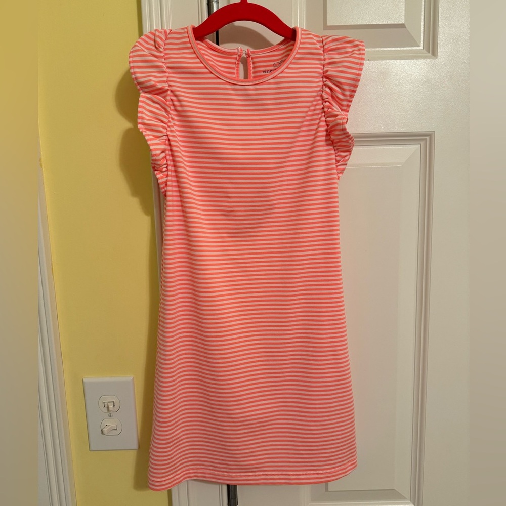 Kids Vineyard Vines Dress with matching headband size XS (5-6)